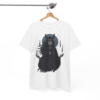 Moonlit Sorceress – Enchanted Candlelight Tee