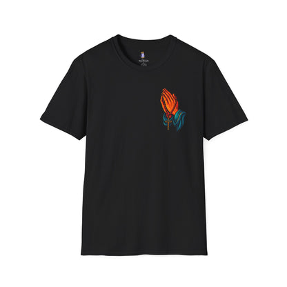 Camiseta floral bohemia de la Virgen María, camiseta unisex con estampados florales, estilo vintage, regalo artístico, ropa informal, ropa espiritual.