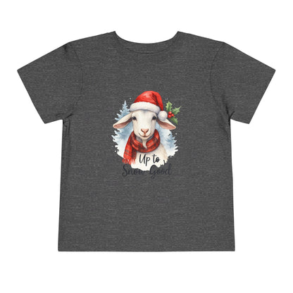Up to Snow Good Goat Toddler Christmas Tee