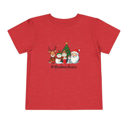 Christmas Basics Toddler Tee - Festive Holiday Fun