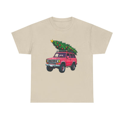Pink SUV Christmas Tree Tee