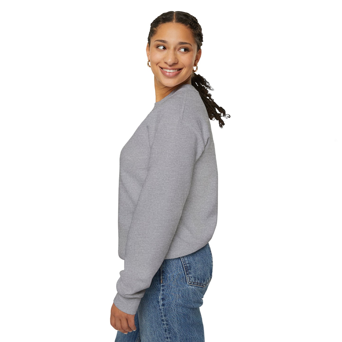 Halloween Cow Calf in Pumpkin Crewneck Sweatshirt