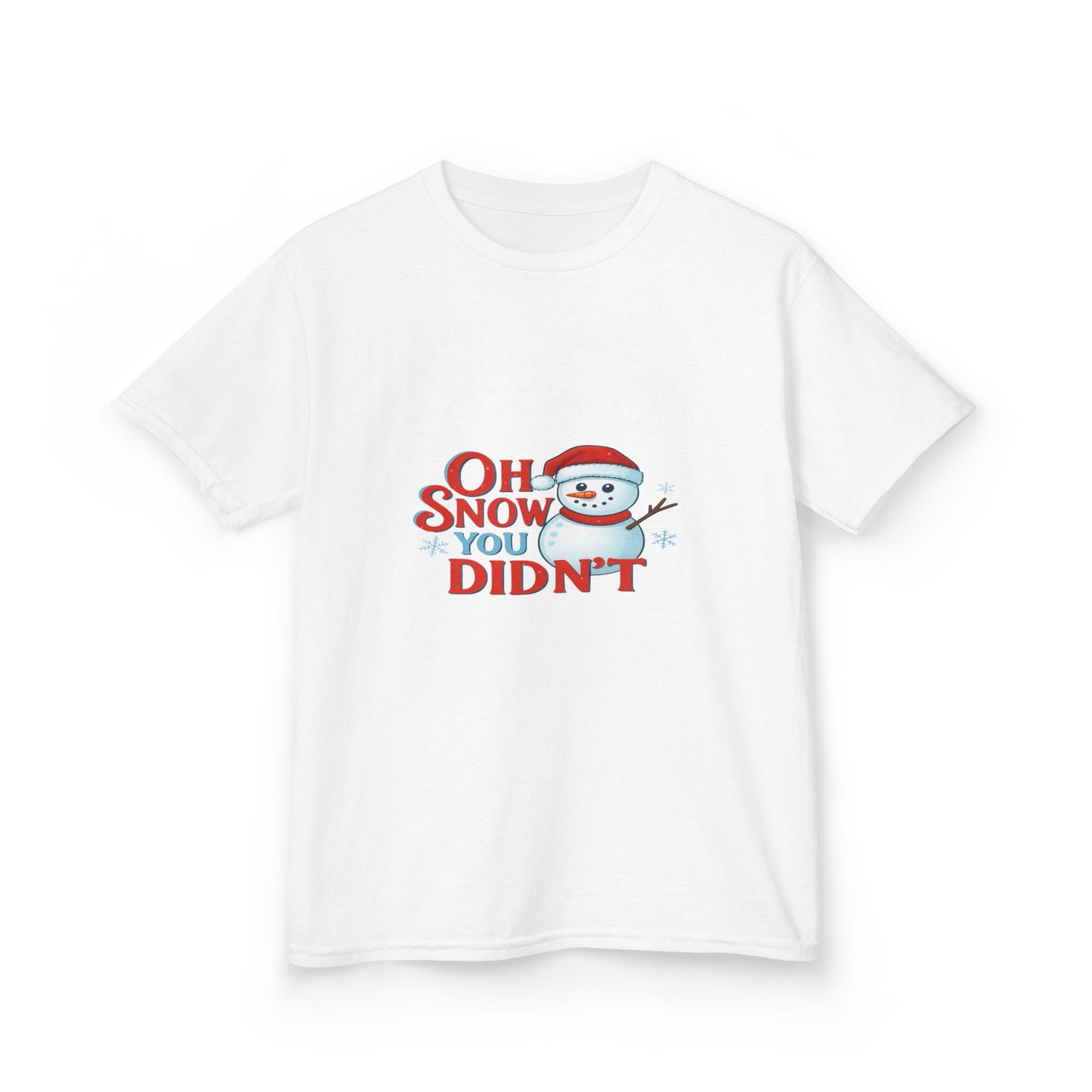 Oh Snow You Didn't! Snowman Dino Christmas Tee