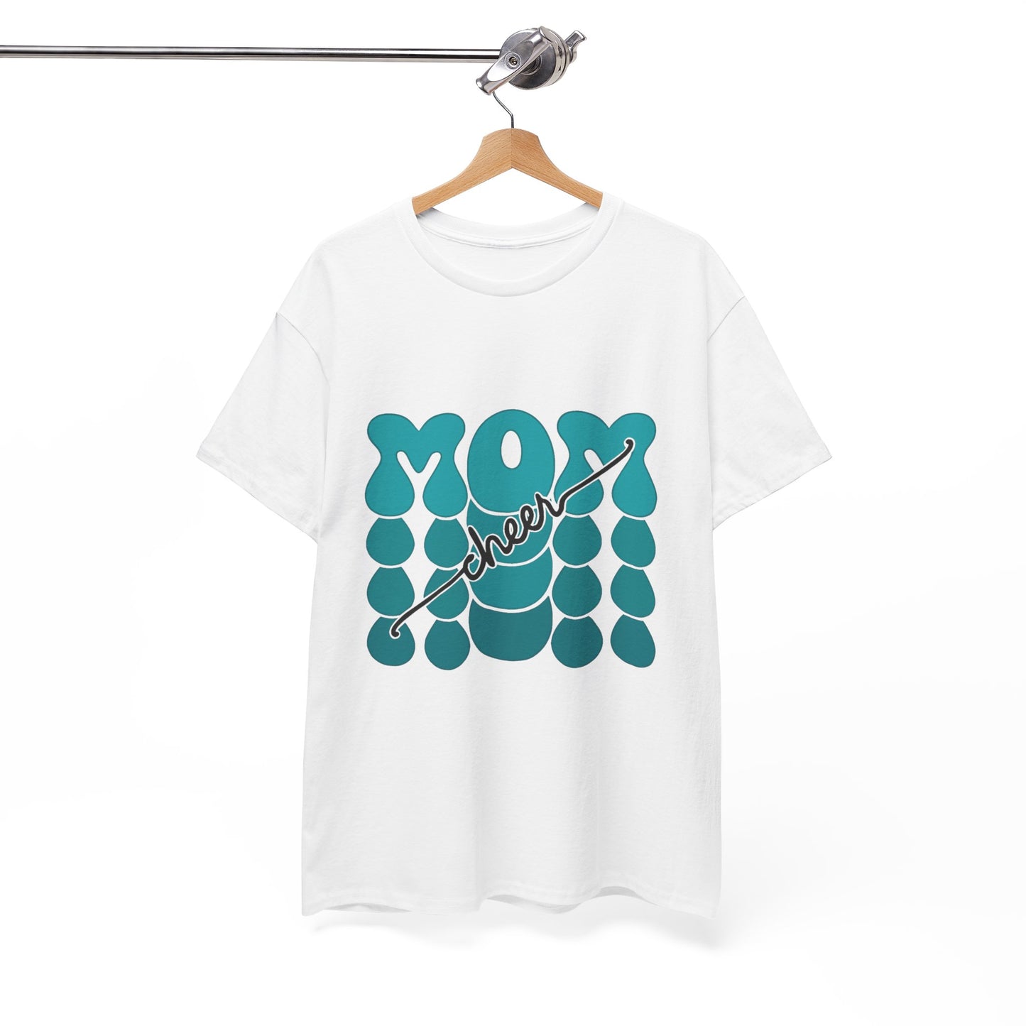 MOM Cheer – Turquoise Spirit Tee