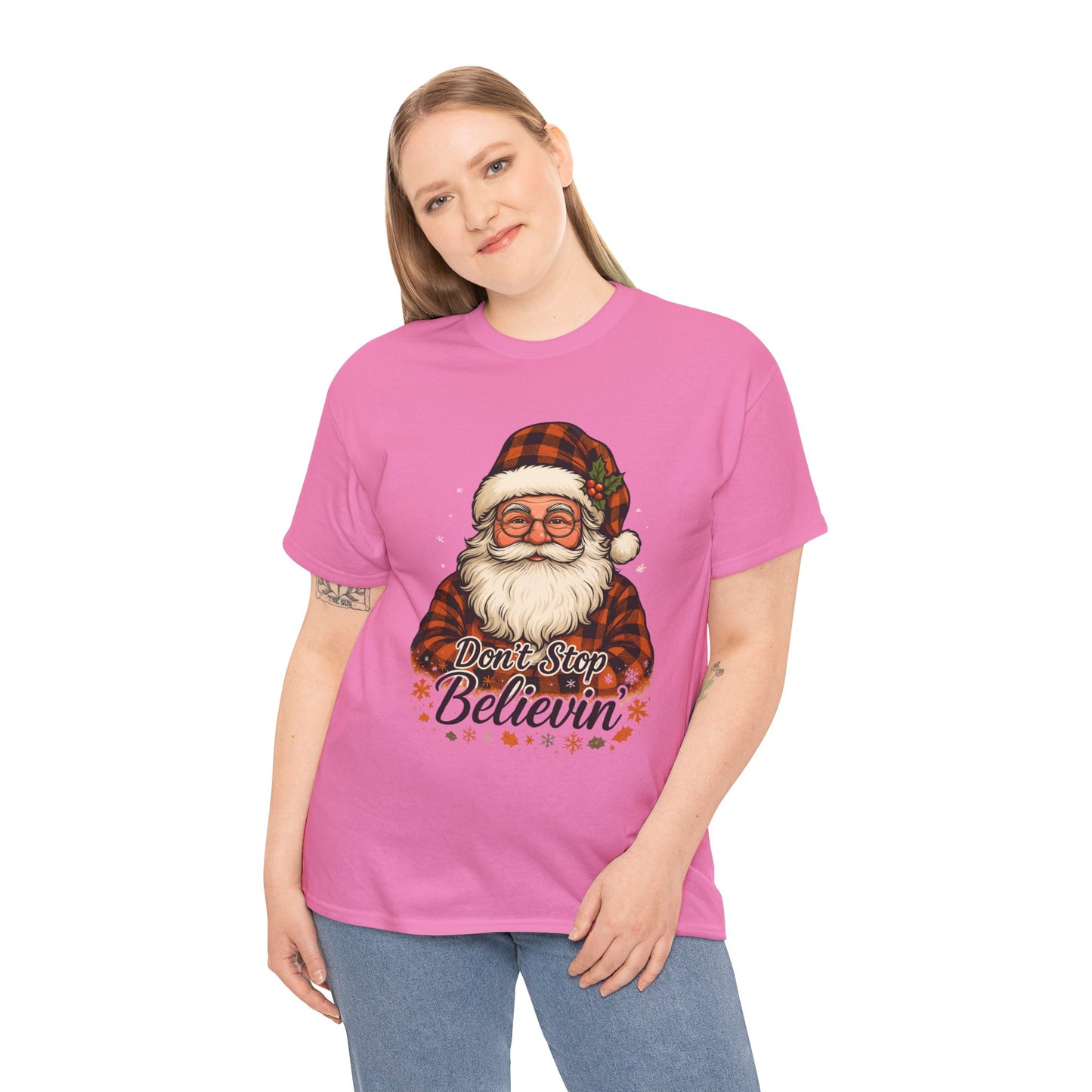Santa Believes: Don't Stop Believin'  Tee