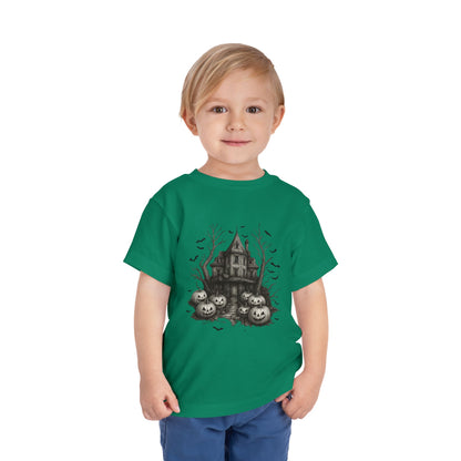 Spooky Halloween House Toddler Christmas Tee