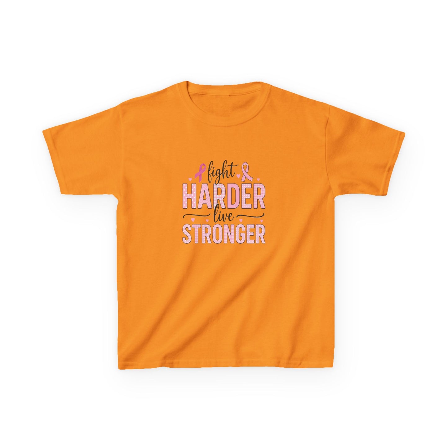 Fight HARDER Live STRONGER - Breast Cancer Awareness Tee
