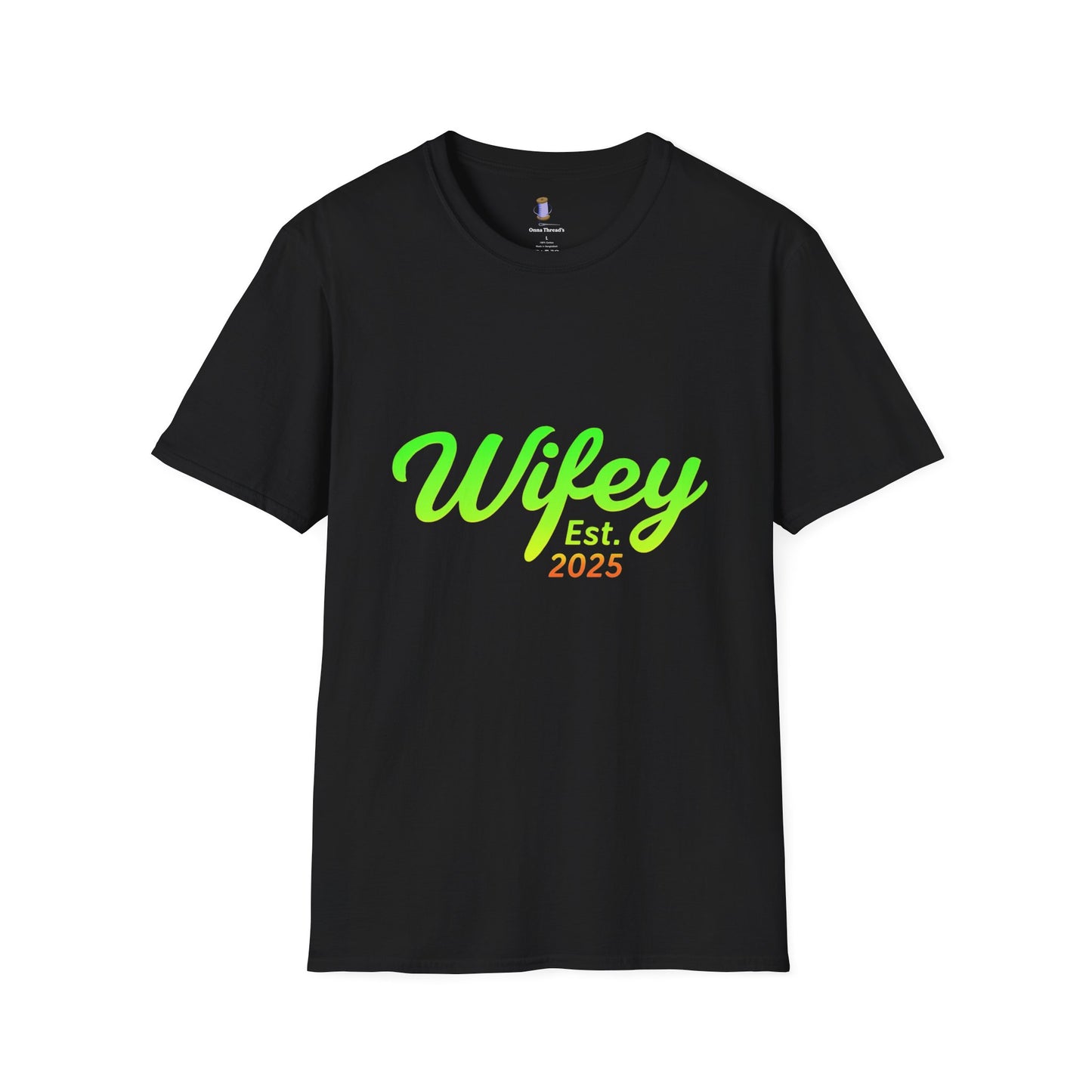 Wifey Est. 2025 T-Shirt, Bridal Shower Gift, Newlywed Apparel, Wedding Favor, Engagement Celebration Tee, Cute Couple Top