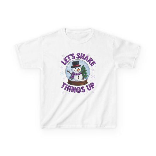 OT Snowman Snow Globe Kids Christmas Tee
