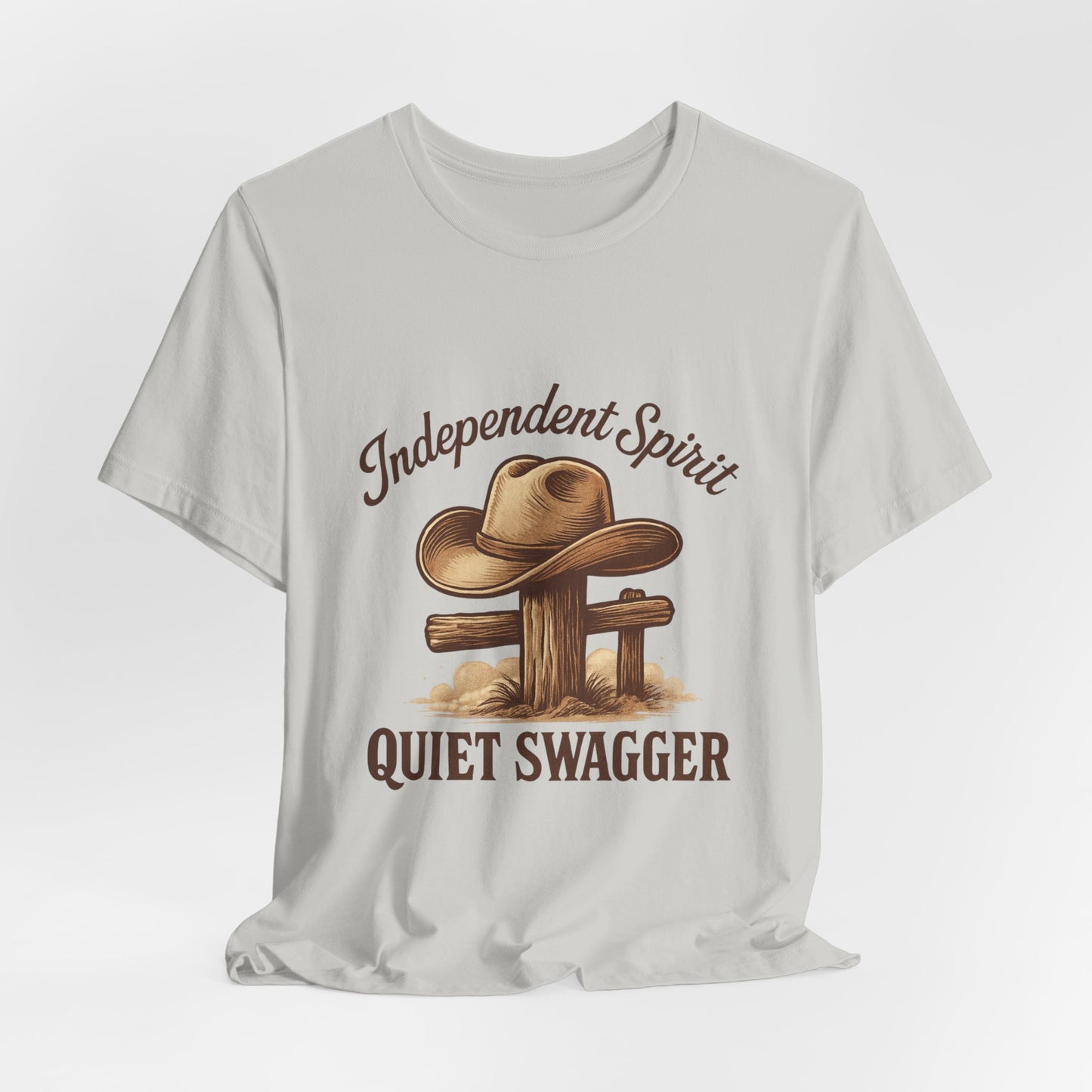 Quiet Swagger Cowboy Tee — Independent Spirit Western T-Shirt