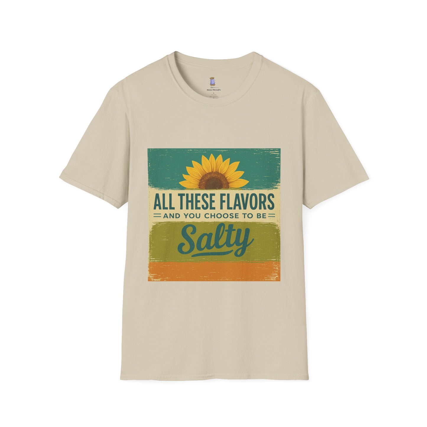 Sunflower Salty T-Shirt: Unisex Softstyle Tee for Sunshine Lovers, Casual Wear, Birthday Gift, Summer Vibes, Relaxed Style