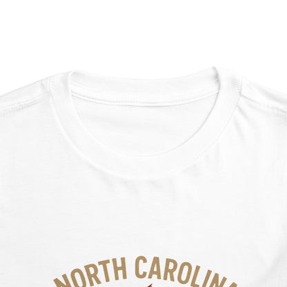 Toddler Tee - NC Cardinal and Dogwood Flower Design