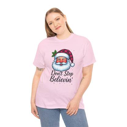 Santa Believin' Pink Holiday Tee