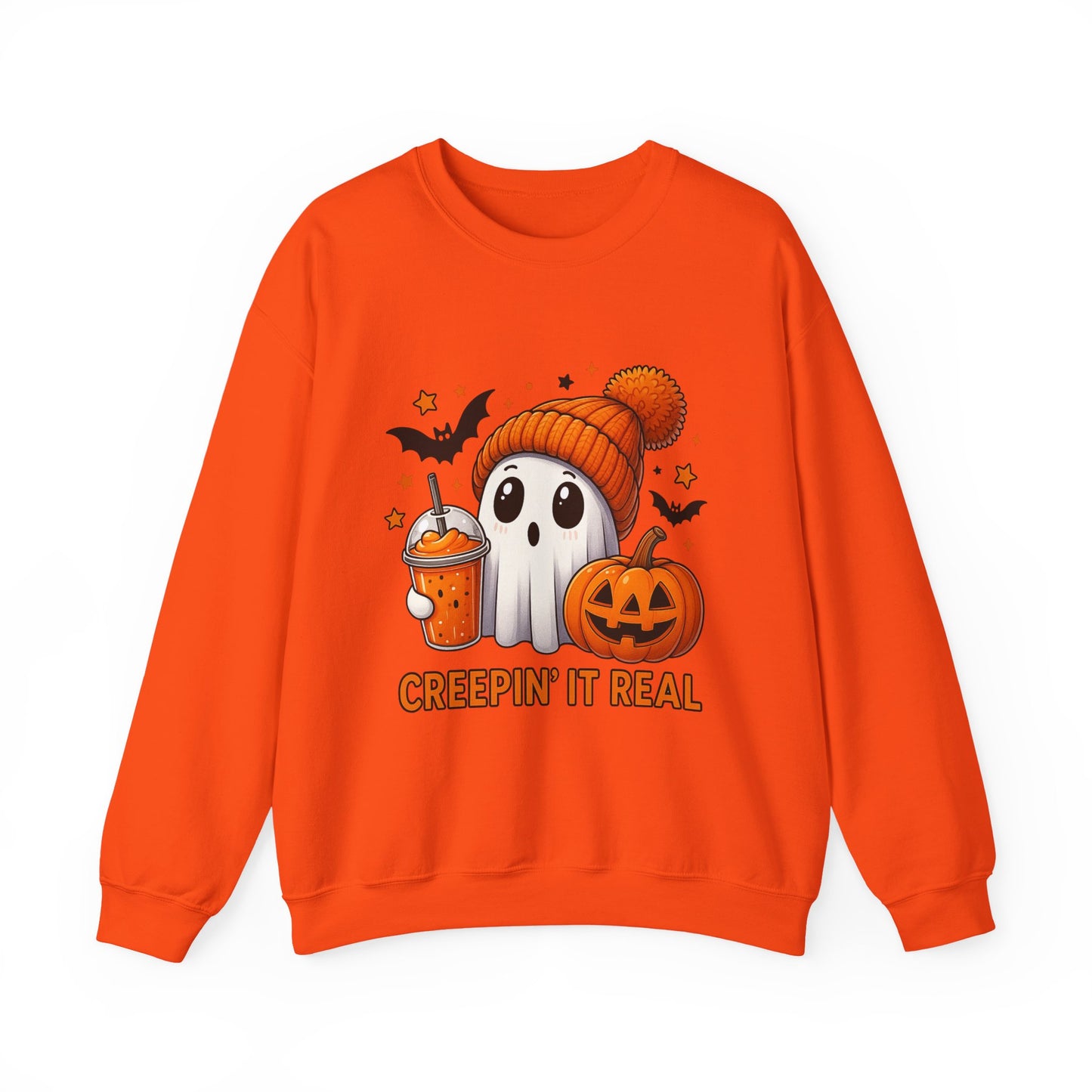 Creepin' It Real Ghost Halloween Sweatshirt