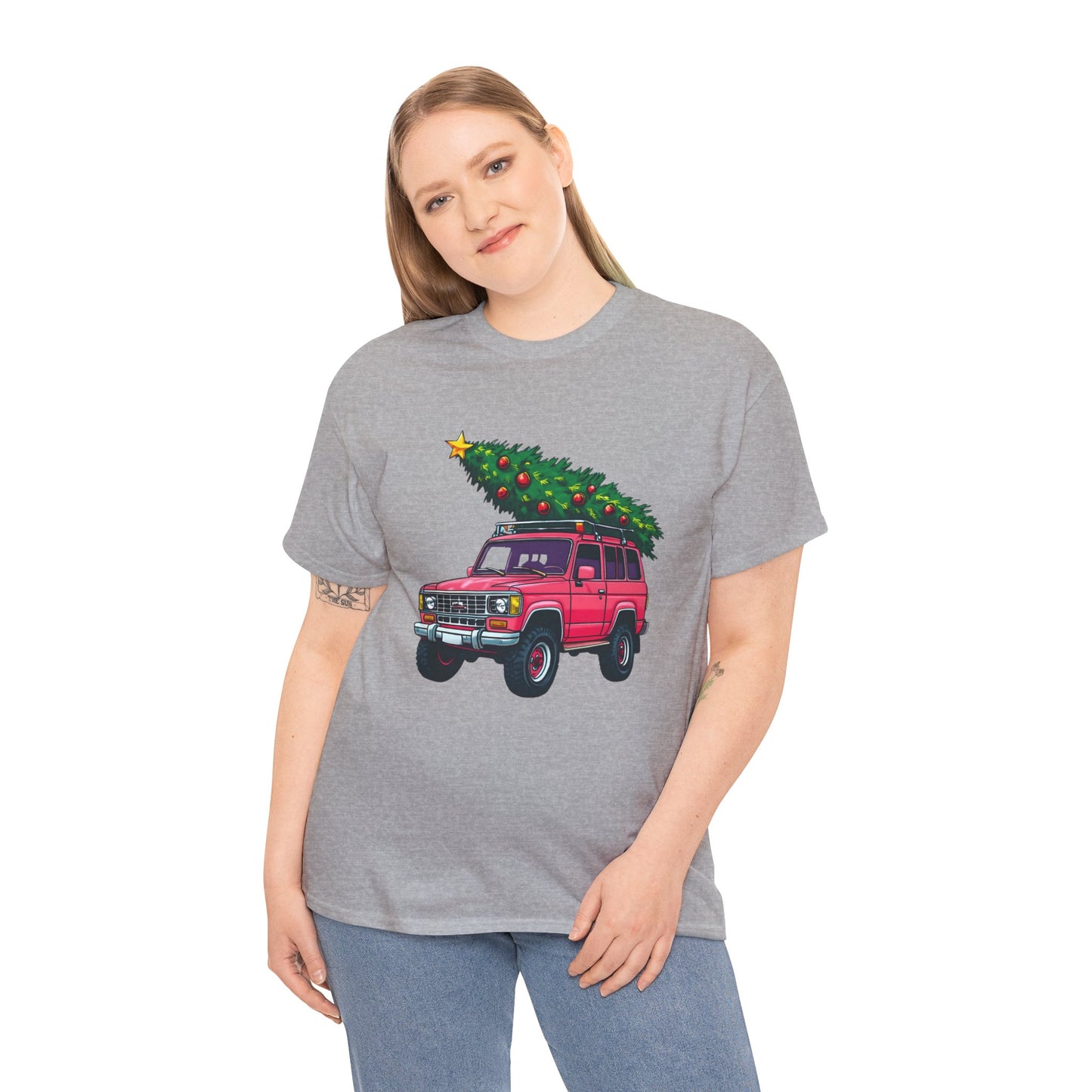 Pink SUV Christmas Tree Tee
