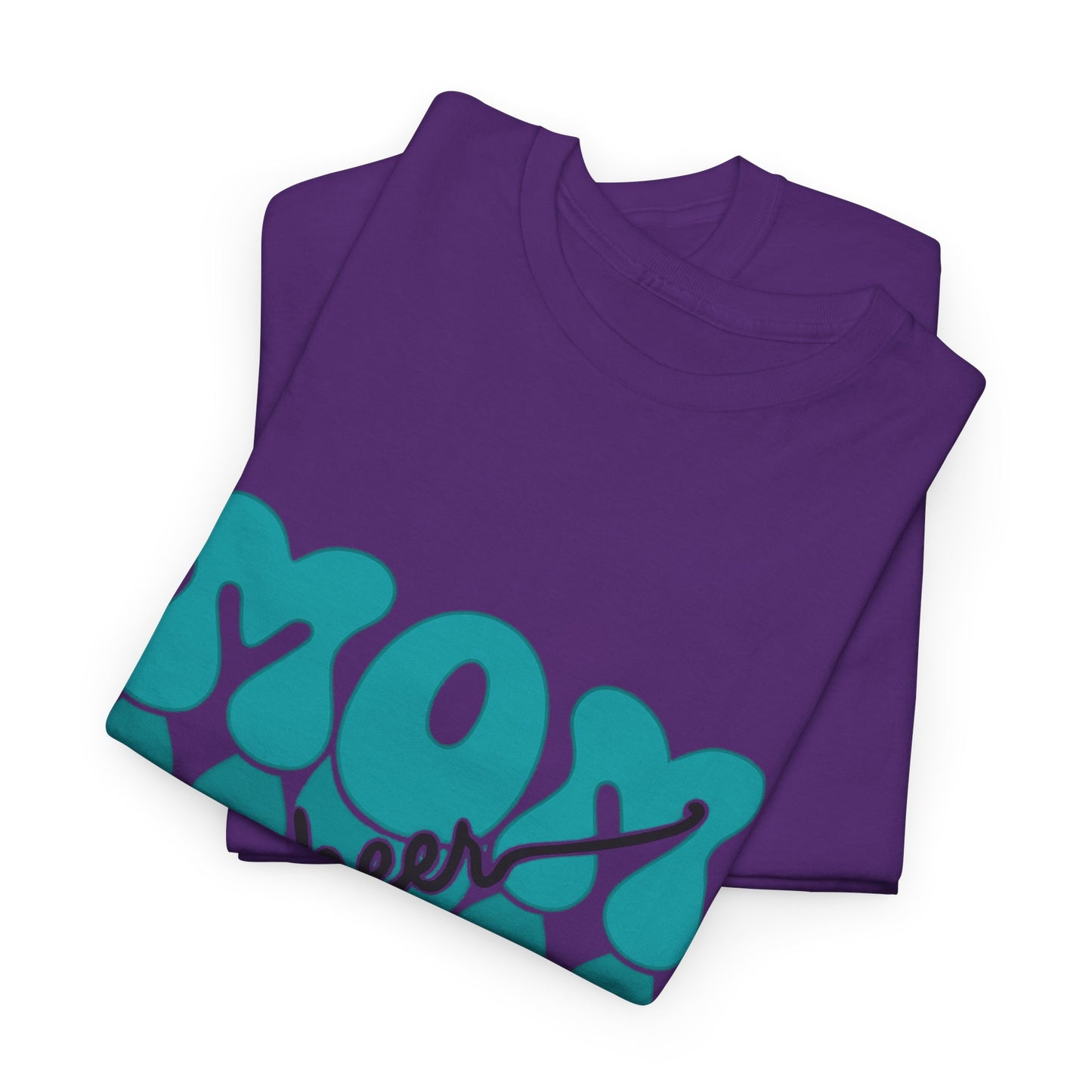 MOM Cheer – Turquoise Spirit Tee
