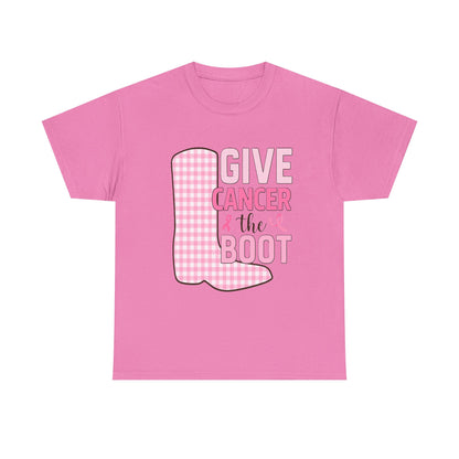 Give Cancer the Boot - Breast Cancer Awareness Tee