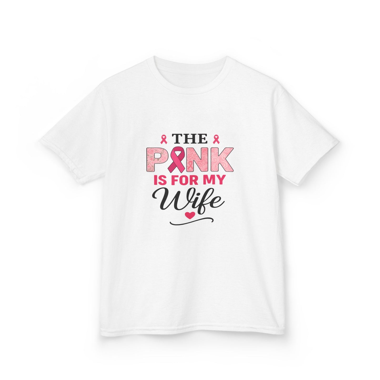 Pink Ribbon Wife Support Tee - Breast Cancer Awareness