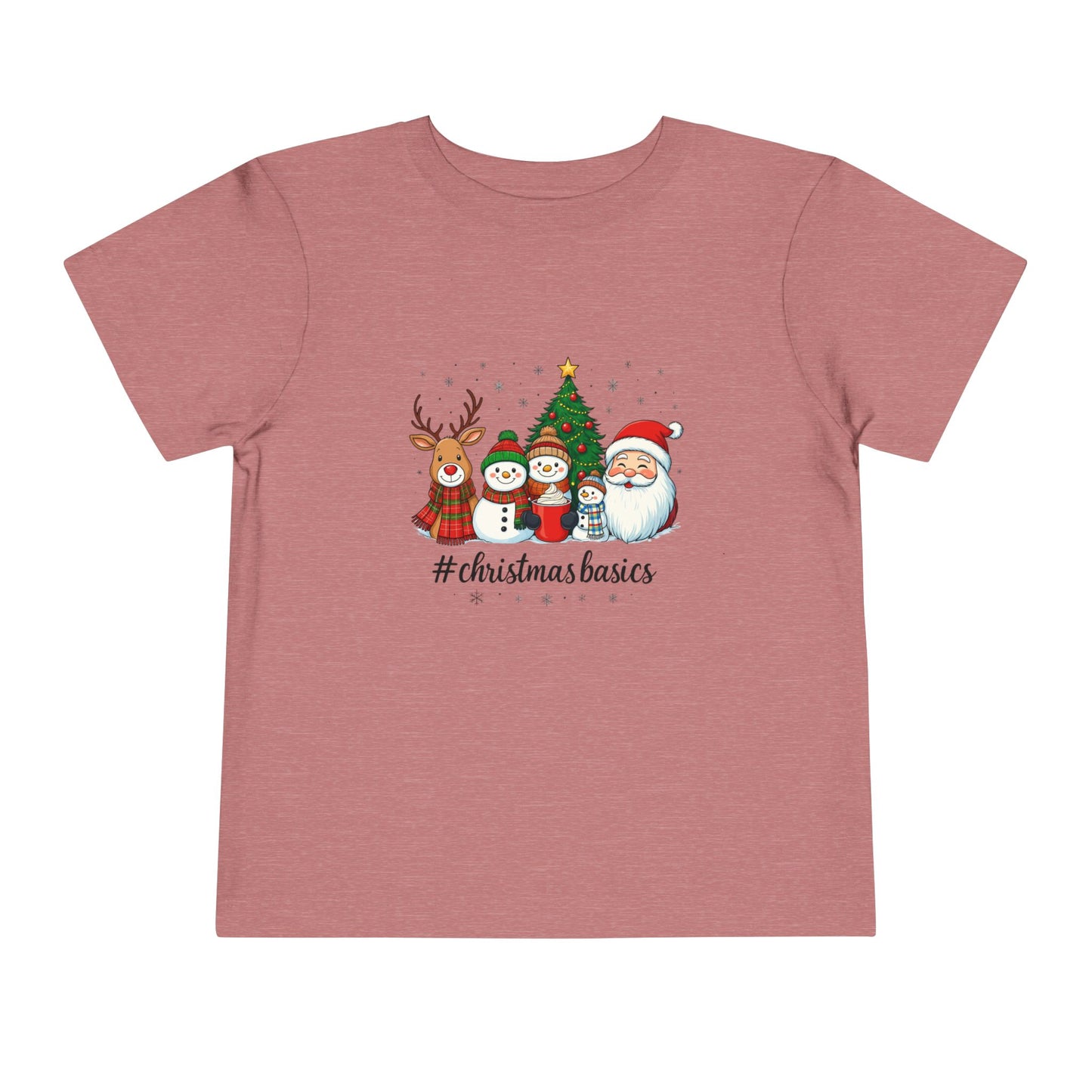 Christmas Basics Toddler Tee - Festive Holiday Fun