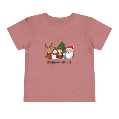 Christmas Basics Toddler Tee - Festive Holiday Fun