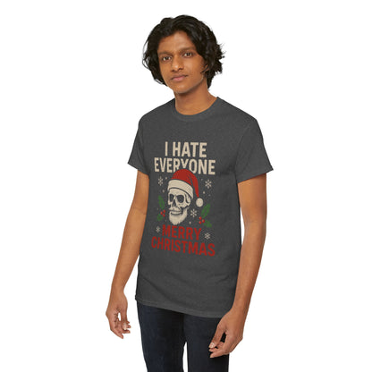 Grumpy Santa Skull Christmas Tee