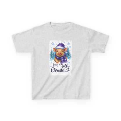 Jolly Pig Christmas Tee - Kids Holiday Shirt