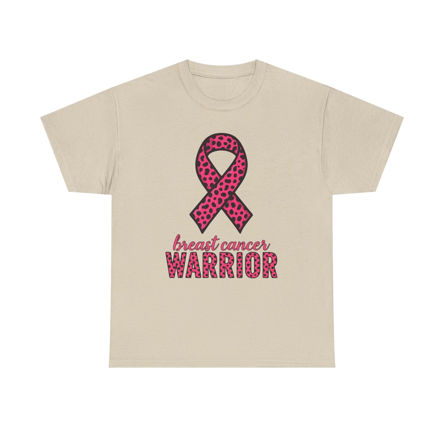 Pink Leopard Ribbon Breast Cancer Awareness Tee
