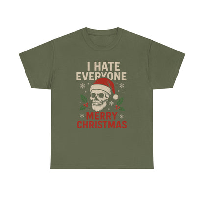 Grumpy Santa Skull Christmas Tee