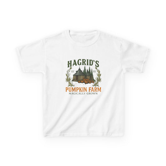 Hagrid's Pumpkin Farm Kids Tee - Christmas Dinosaur