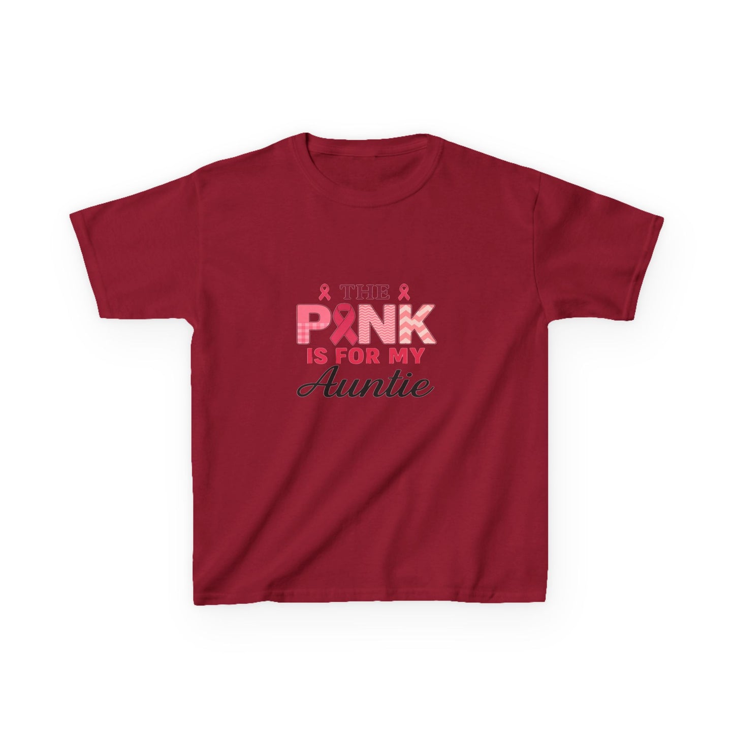Pink Ribbon Auntie Dinosaur Christmas Tee