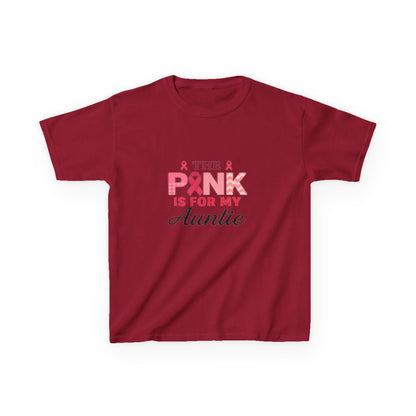 Pink Ribbon Auntie Dinosaur Christmas Tee