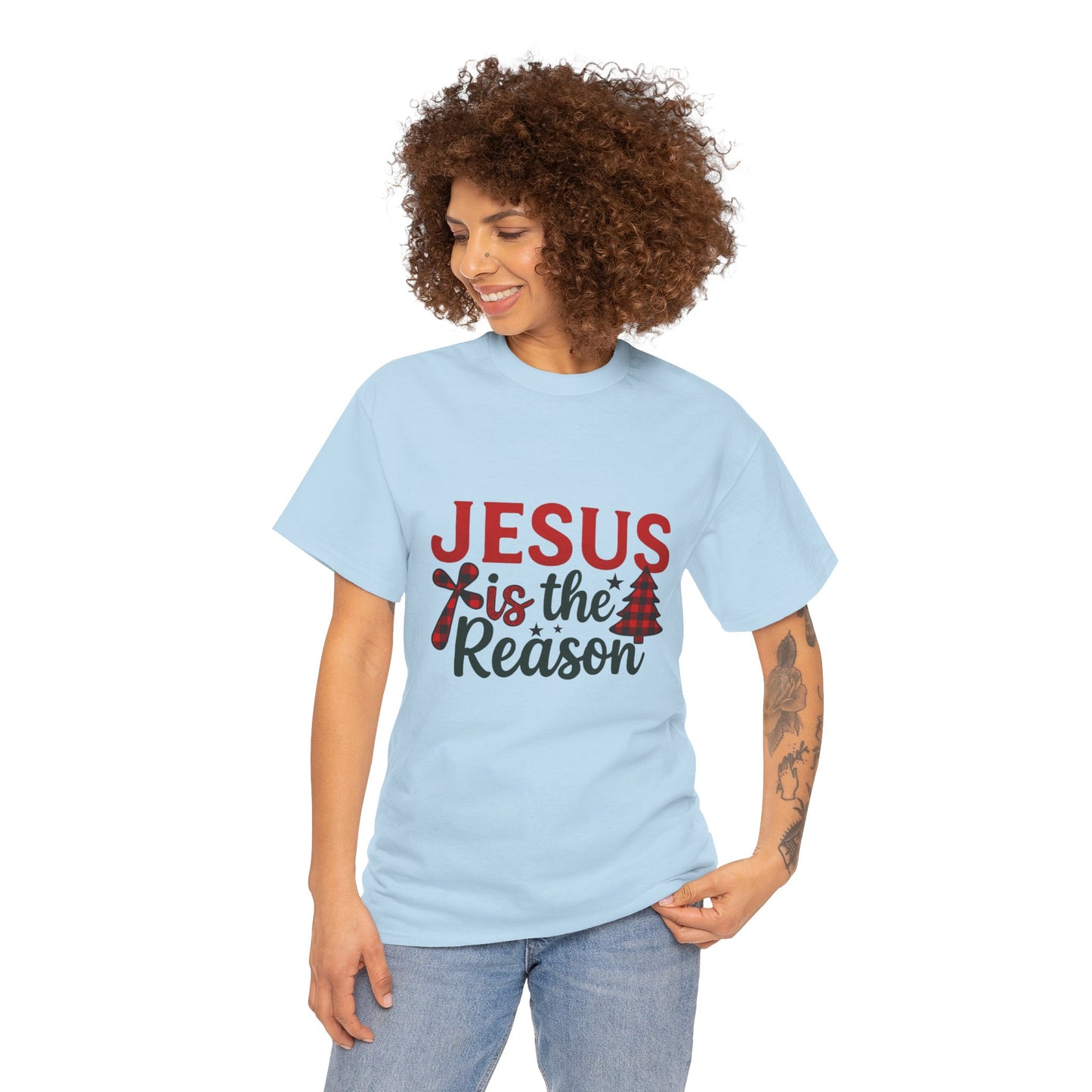 Jesus is the Reason Christmas Tee - Faith-Based Holiday Gift
