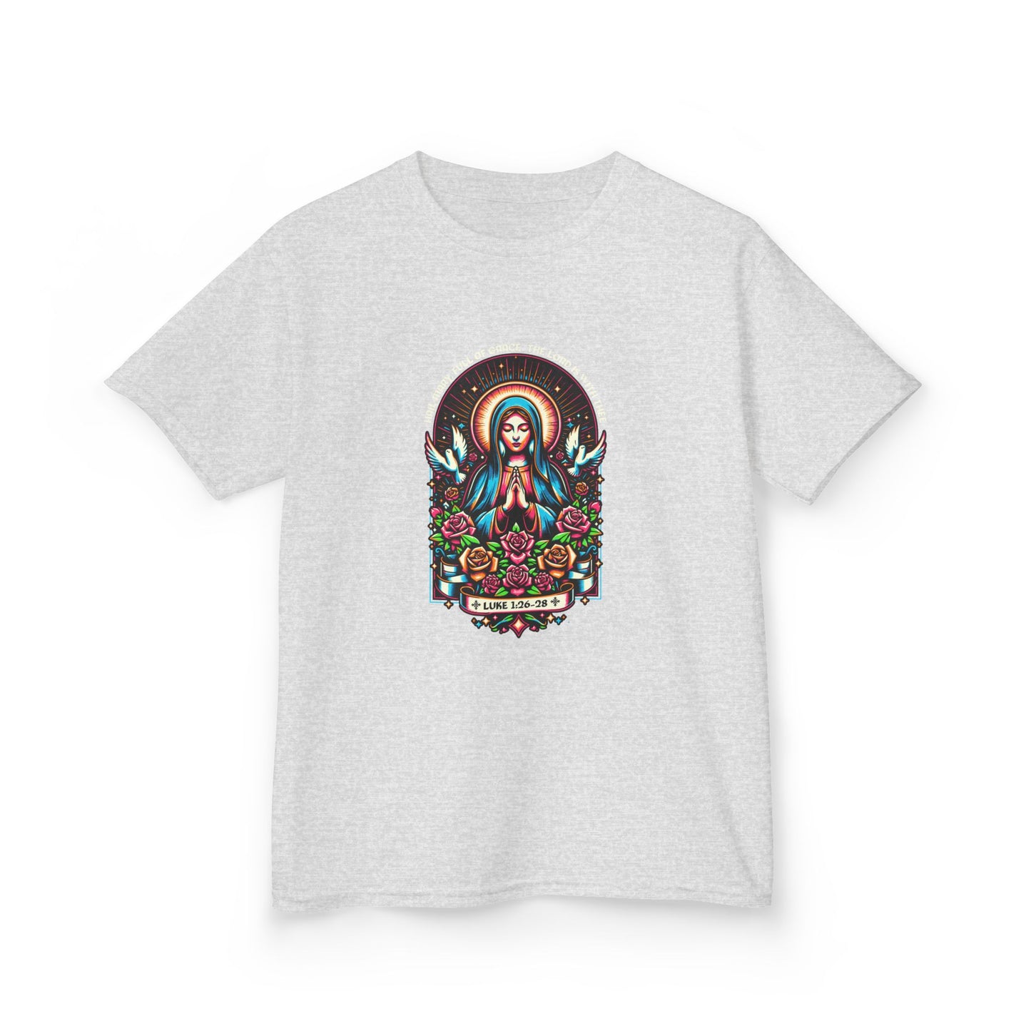 Virgin Mary Graphic Tee - Christmas Kids Shirt