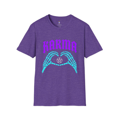 Karma Skeleton Hands T-Shirt, Unisex Graphic Tee, Halloween Costume, Spooky Gift, Alternative Apparel, Casual Wear