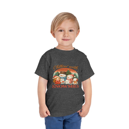 Chillin' With Snowmies Toddler Christmas Tee