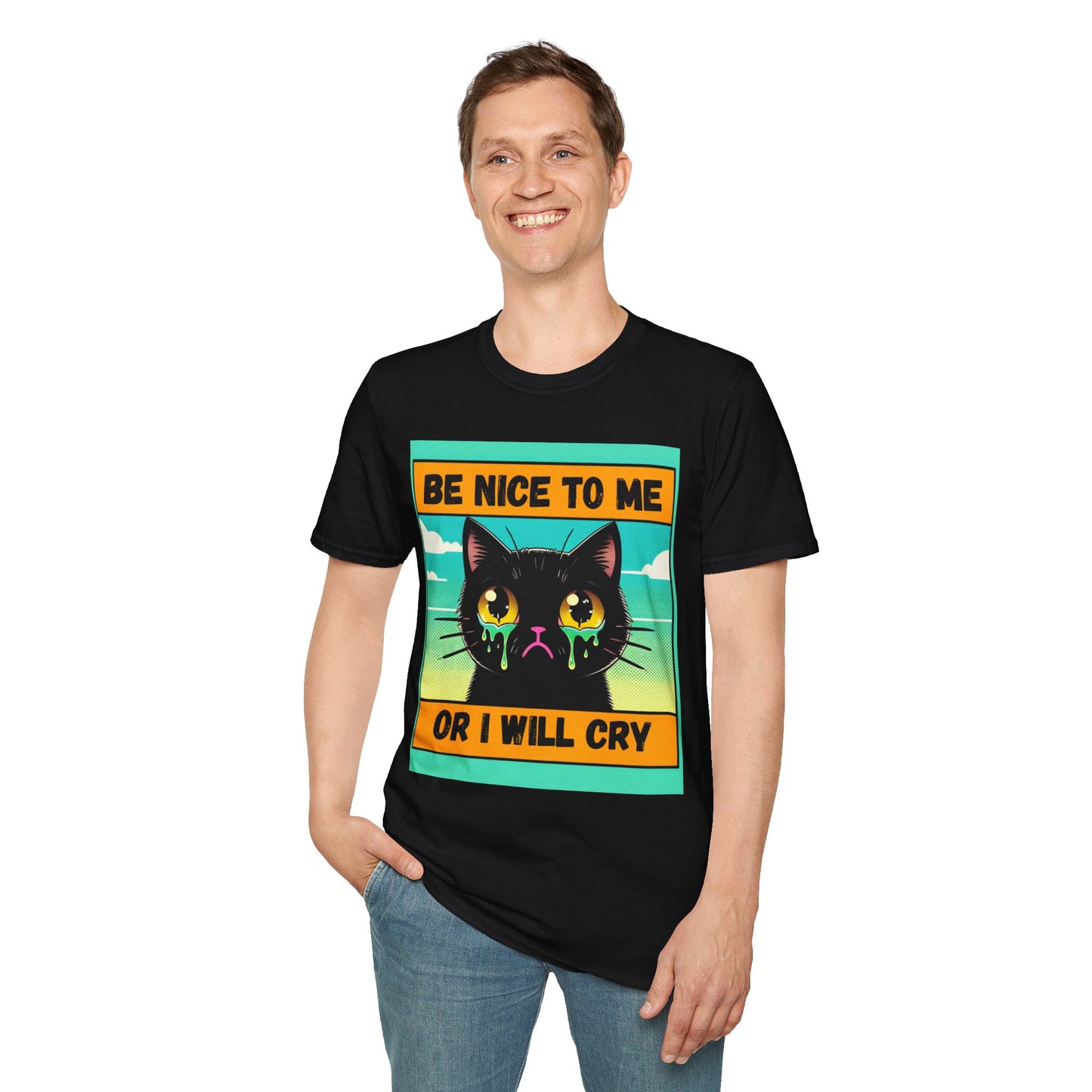 Playful Cat Graphic Tee, Unisex T-Shirt, Gift for Cat Lovers, Cute Animal Apparel, Funny Pet Quote Shirt