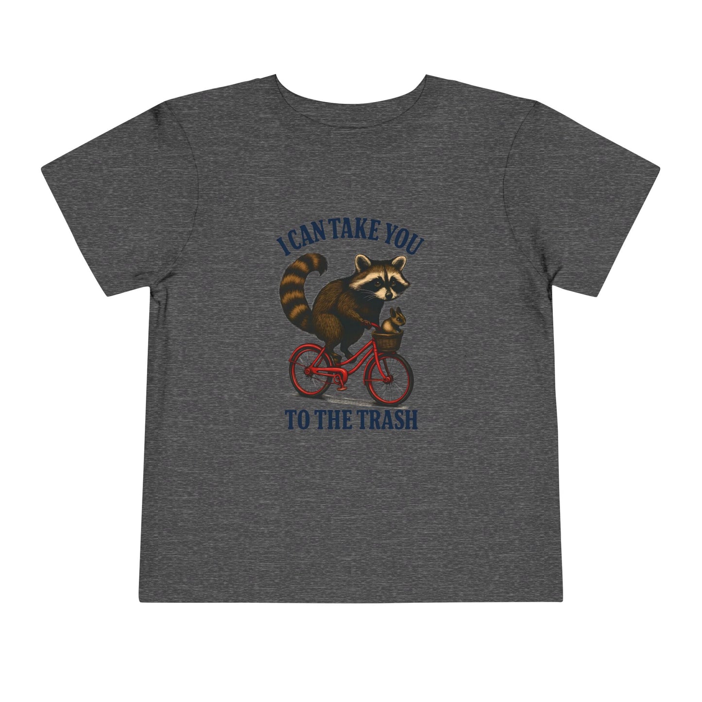 Raccoon Bike Ride Toddler Christmas Tee