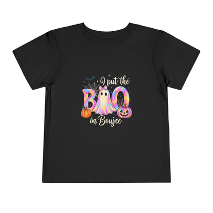 Boo-jee Halloween Toddler Tee - Pastel Rainbow