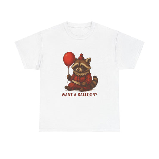 Clown Raccoon Halloween Tee