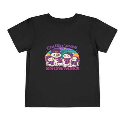 Chillin' with Snowmies Toddler Christmas Tee