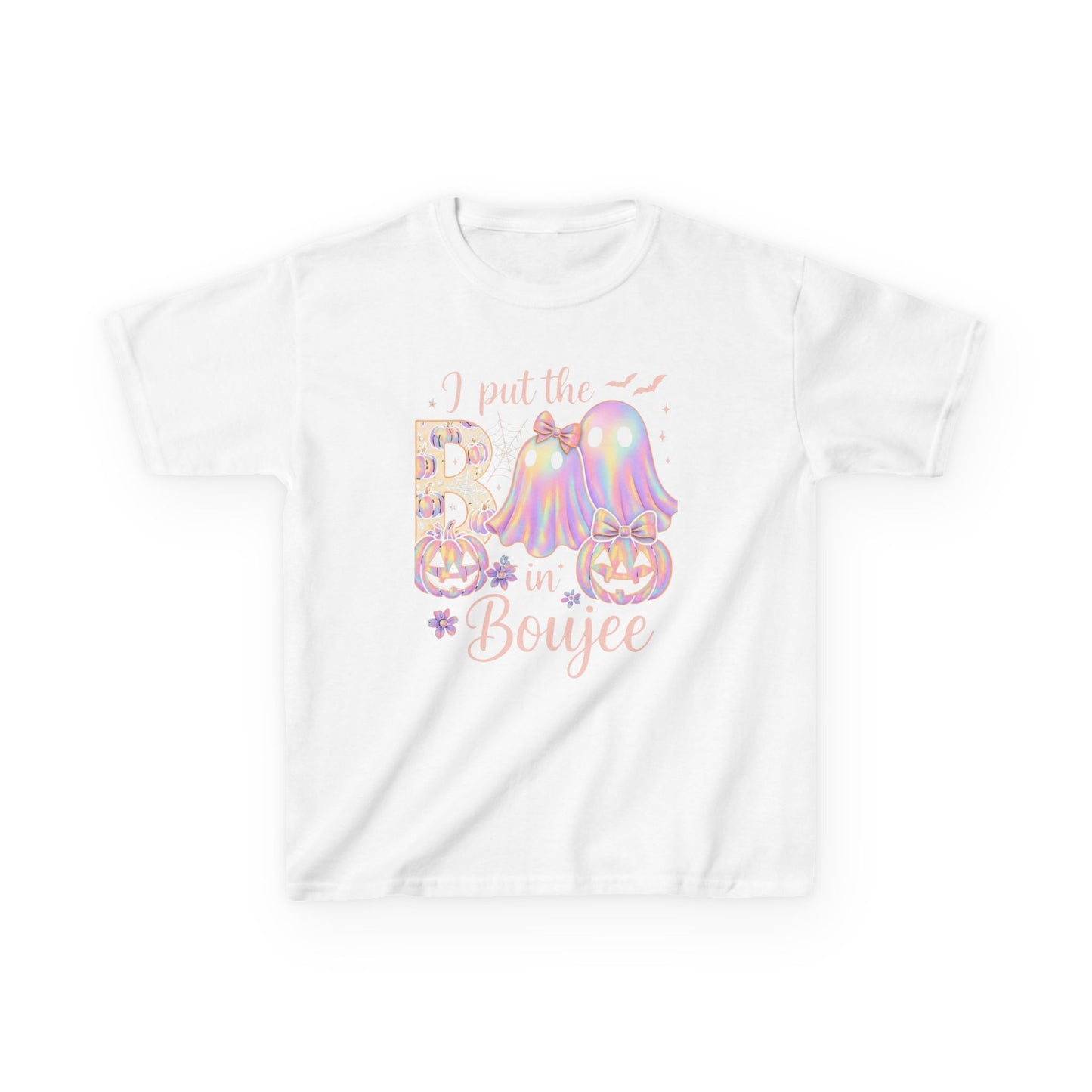 Boujee Halloween Tee: Pastel Ghosts & Pumpkins