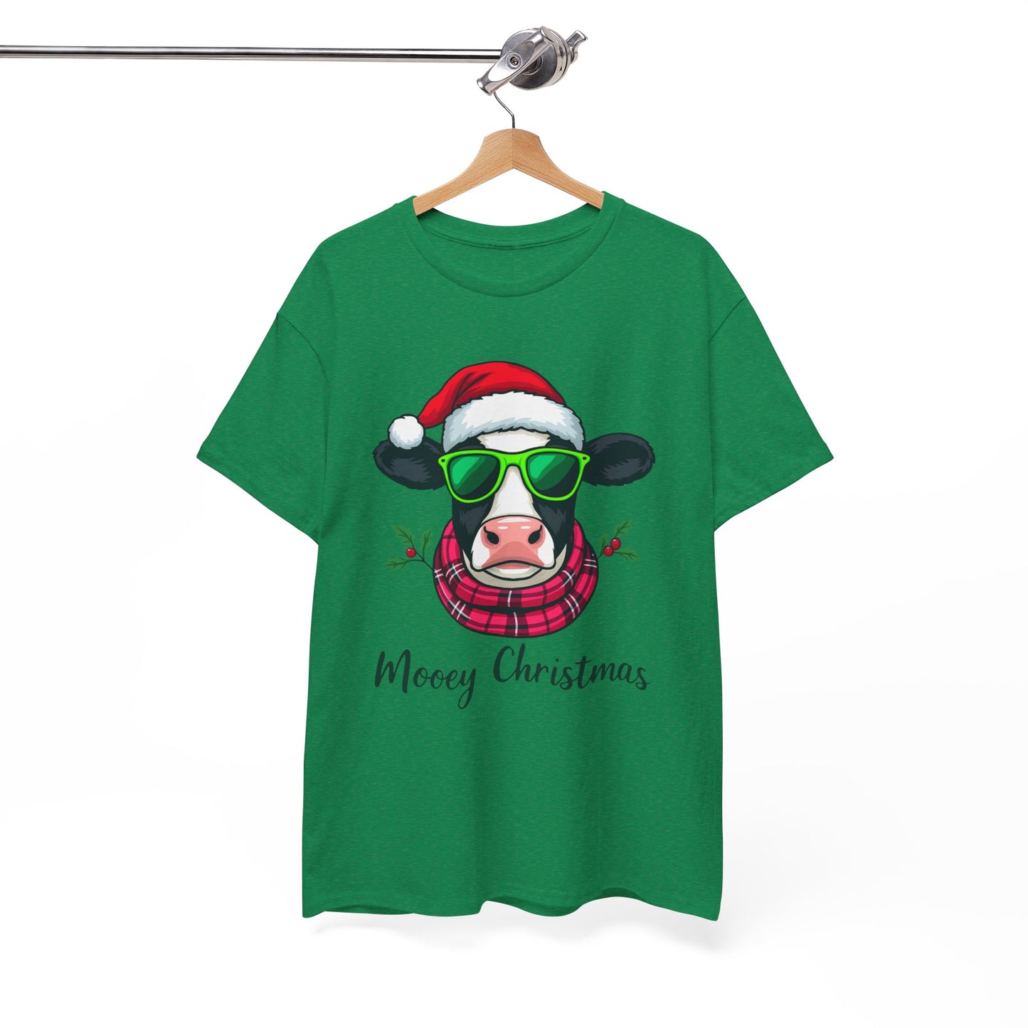 Moovey Christmas Cow Tee - Festive Holiday Cheer