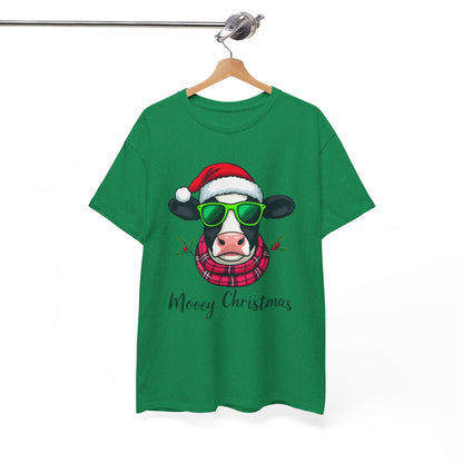 Moovey Christmas Cow Tee - Festive Holiday Cheer