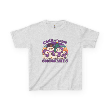 Kids Snowman Tee, Fun Winter T-Shirt, Holiday Gift for Kids, Christmas Apparel, Cute Snowmies Design, Cozy Cotton Tee