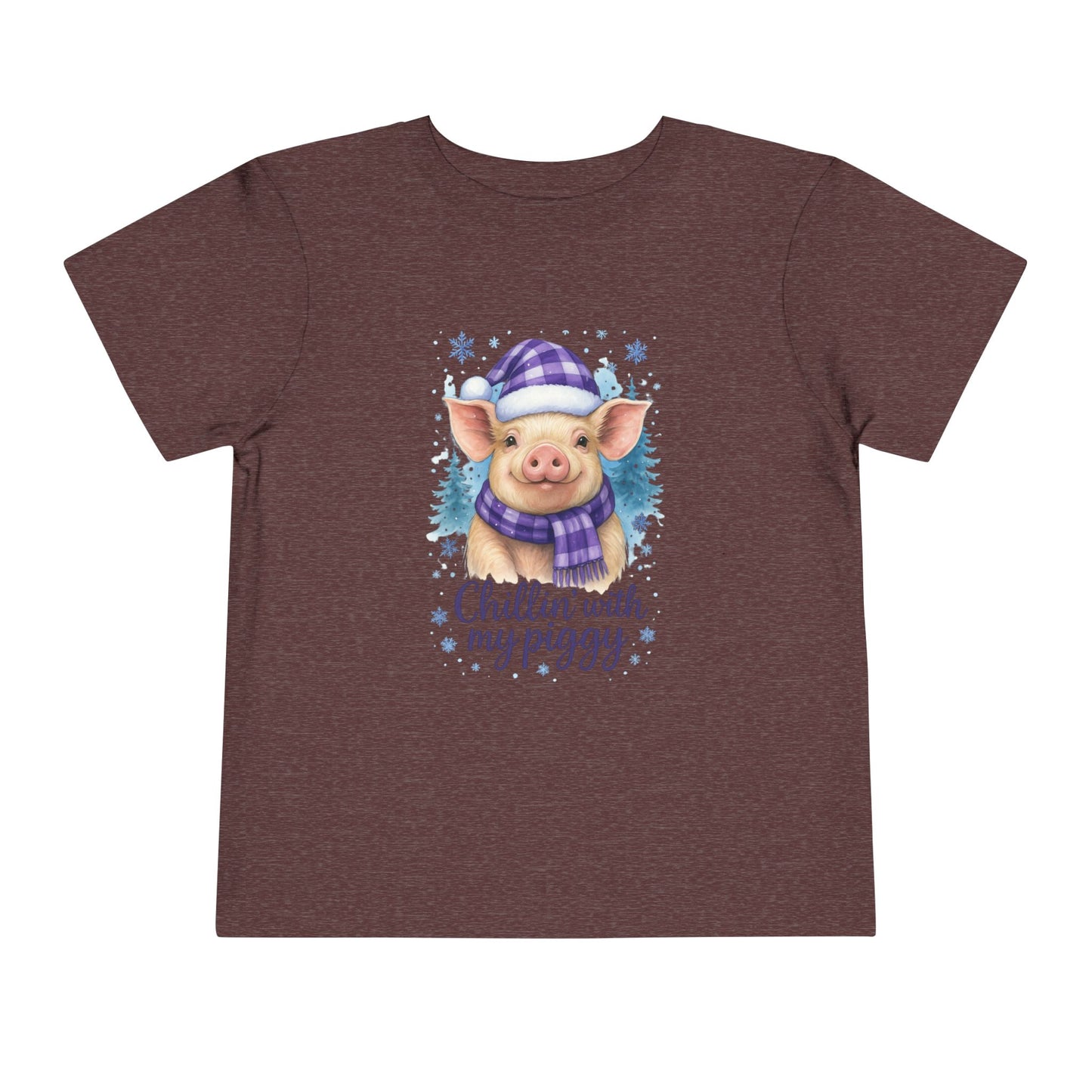Chillin' Piggy Toddler Christmas Tee