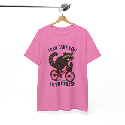 Cotton Tee Vintage Raccoon Bicycle Graphic Shirt