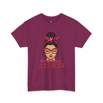 Breast Cancer Warrior Tee, Inspirational T-Shirt for Survivors, Supportive Gift for Cancer Awareness Events, Unisex Cotton Top, [...]