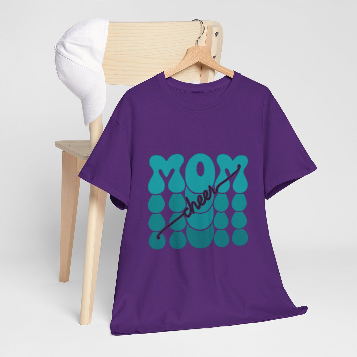 MOM Cheer – Turquoise Spirit Tee