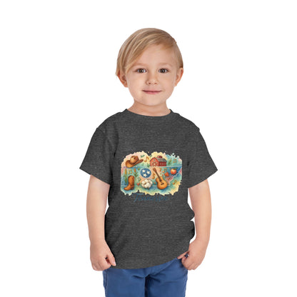 Toddler Tee Tennessee Watercolor Illustration