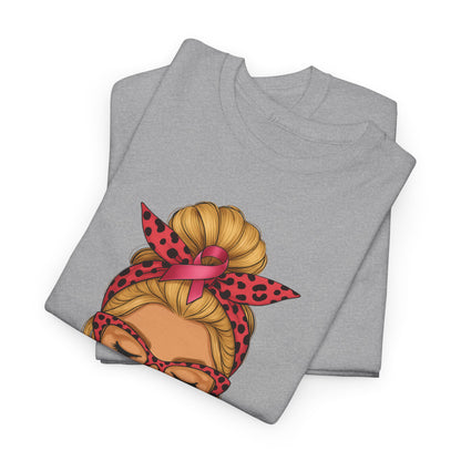 Camiseta de guerrera contra el cáncer de mama - Apoyo del lazo rosa
